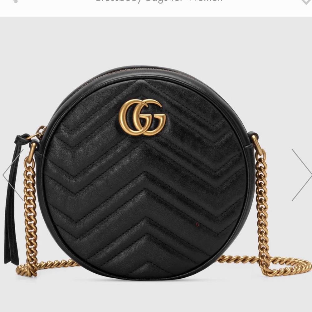 Gucci GG Marmont mini round shoulder bag